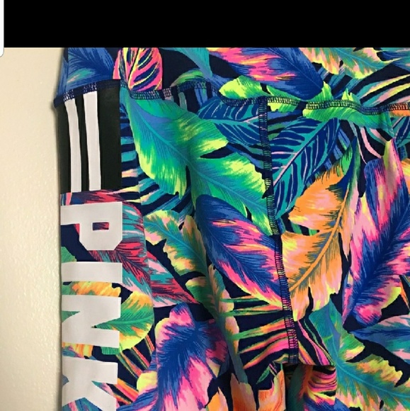 Victoria secret Pink tropical leggings rare - Picture 3 of 4